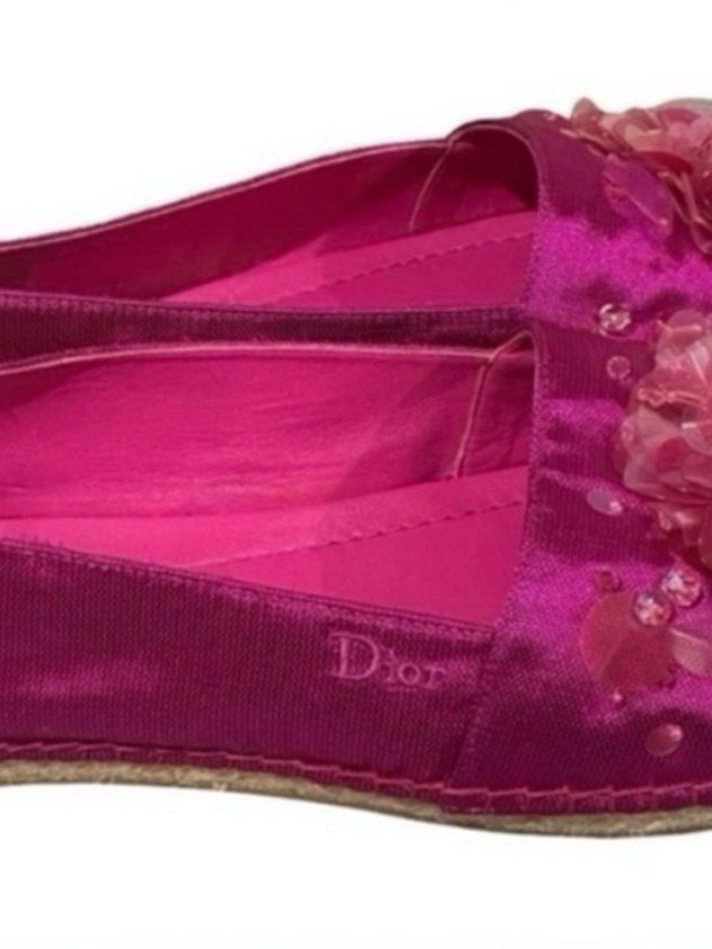 Dior Fushia Embellished Espadrille Flats Pink
Authentic size 8.5 - Picture 3 of 13